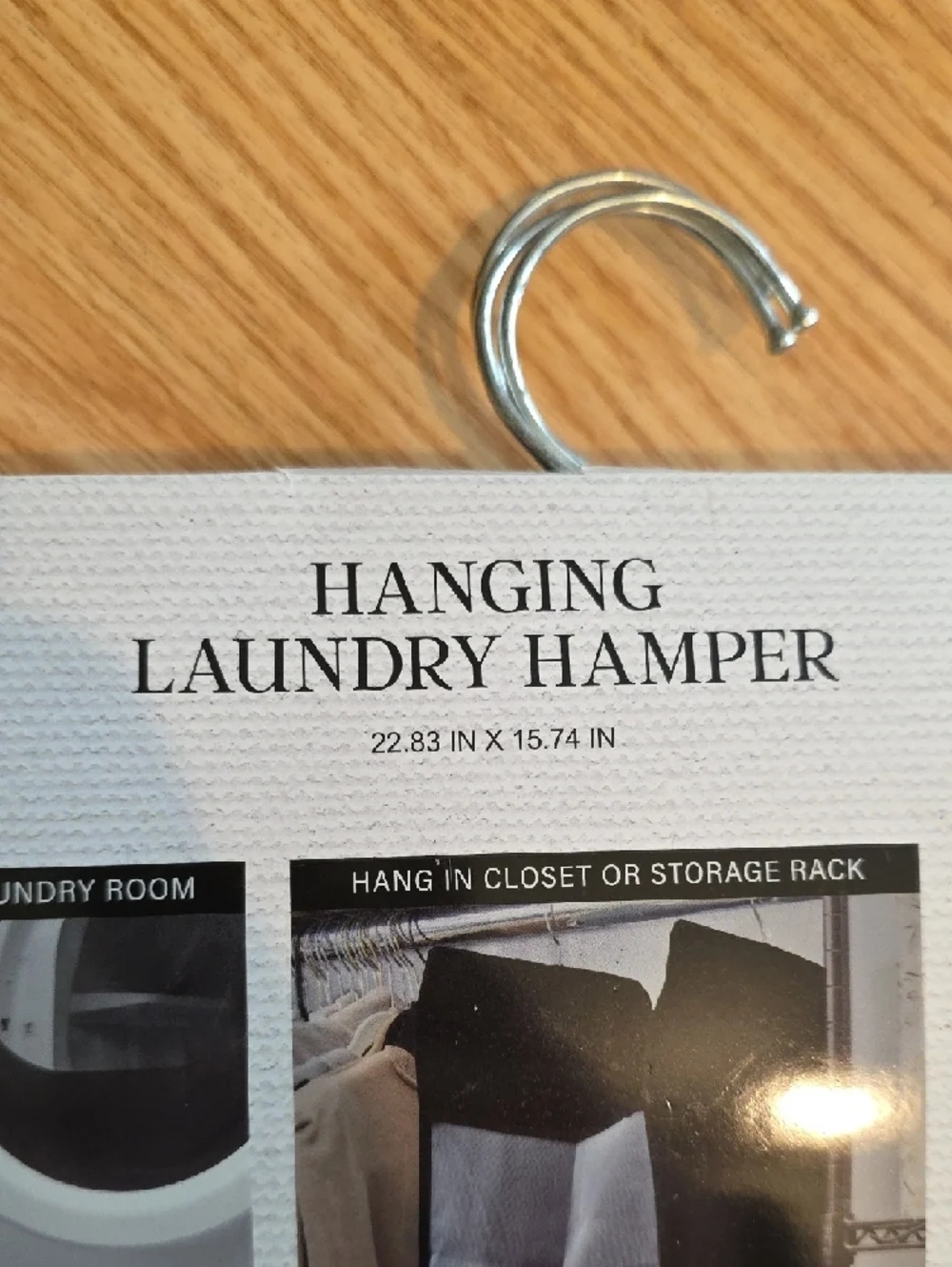 Hanging Laundry Hamper - Black by